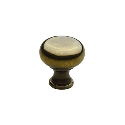 Mushroom Knob - Solid Brass - Small