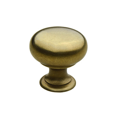 Mushroom Knob - Solid Brass - Medium