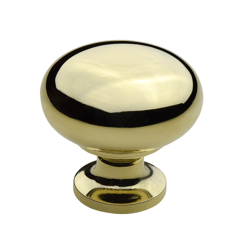 Mushroom Knob - Solid Brass - Large